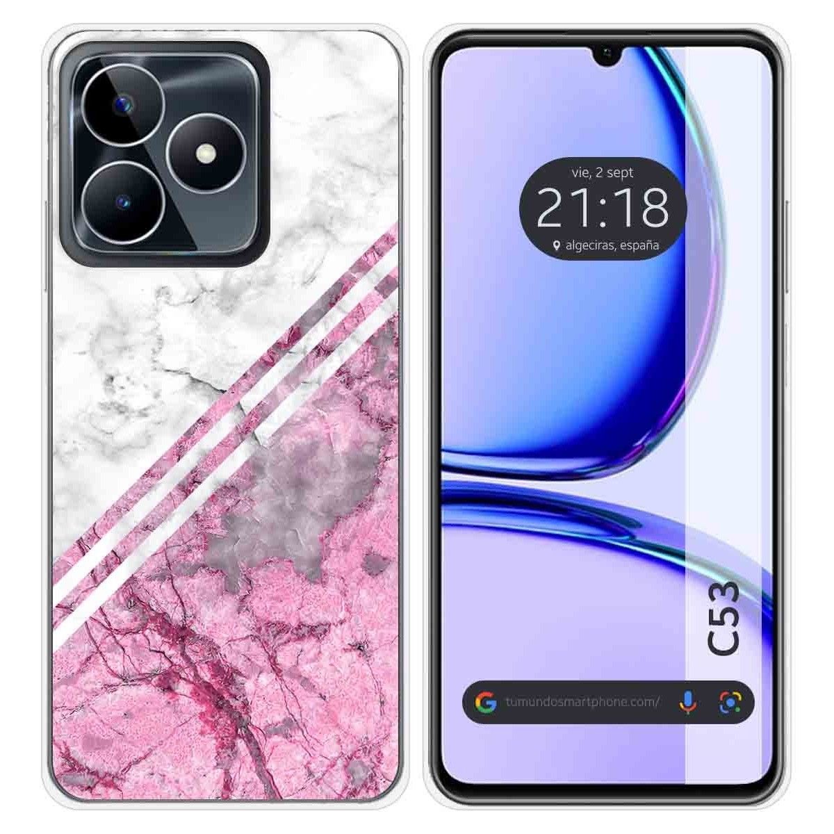 Funda Silicona para Realme C53 diseño Mármol 03 Dibujos
