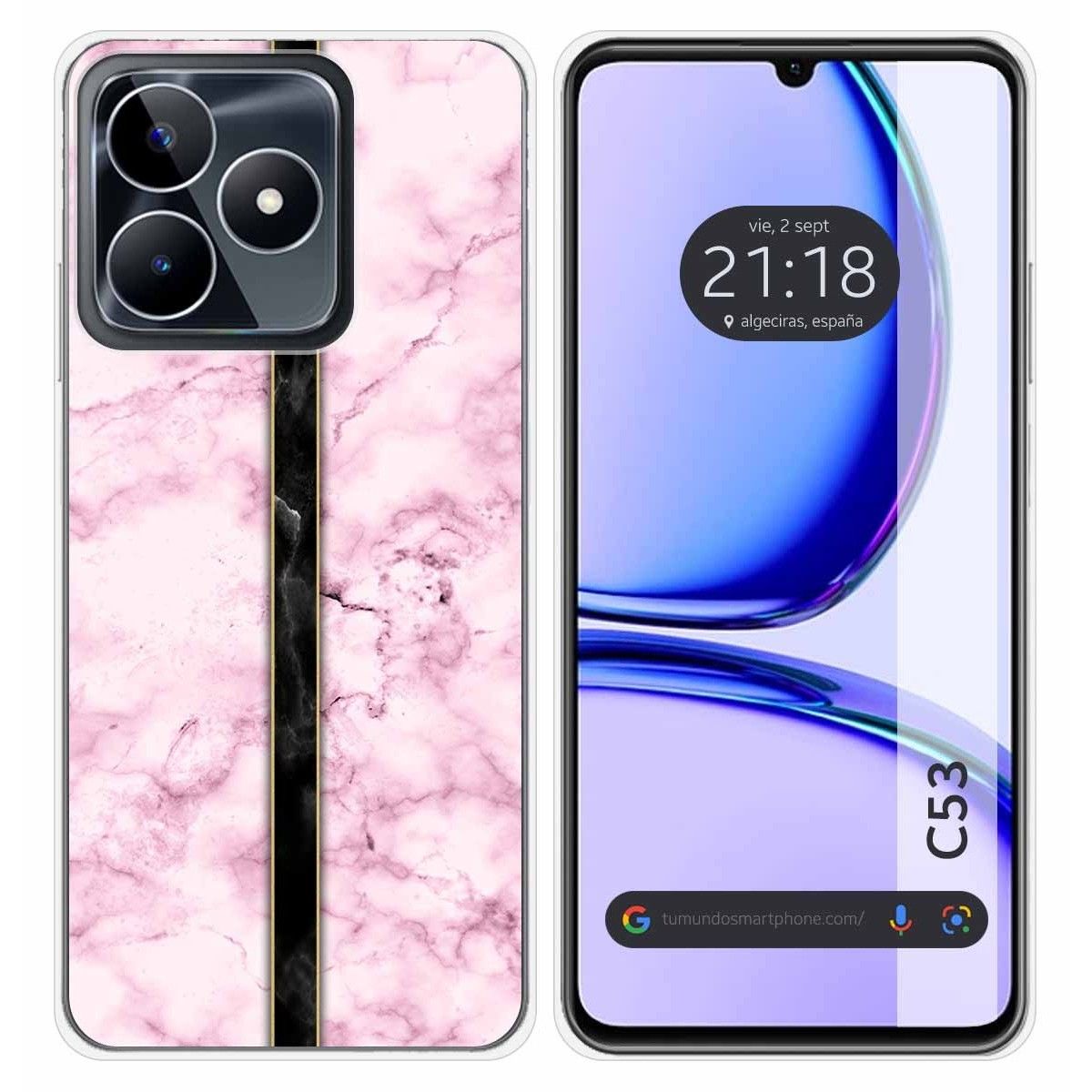 Funda Silicona para Realme C53 diseño Mármol 04 Dibujos
