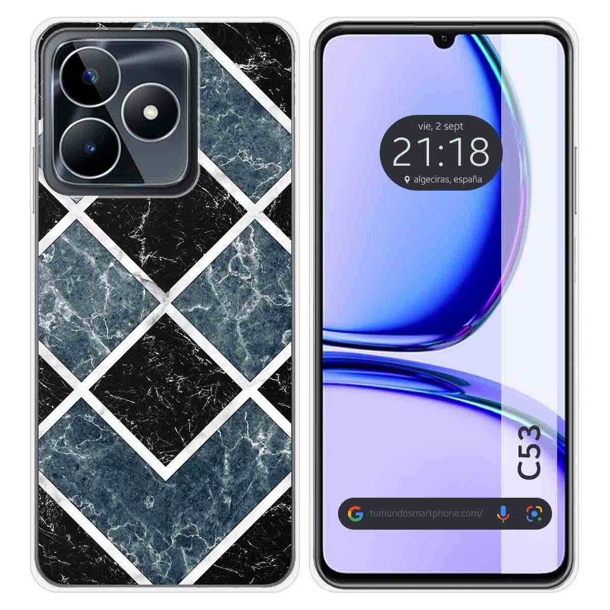 Funda Silicona para Realme C53 diseño Mármol 06 Dibujos