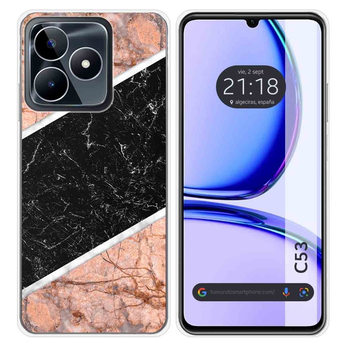 Funda Silicona para Realme C53 diseño Mármol 07 Dibujos