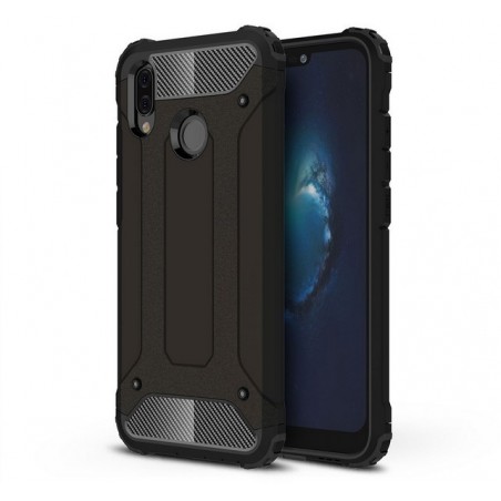 Funda Tipo Hybrid Tough Armor (Pc+Tpu) Negra para Huawei P20 Lite