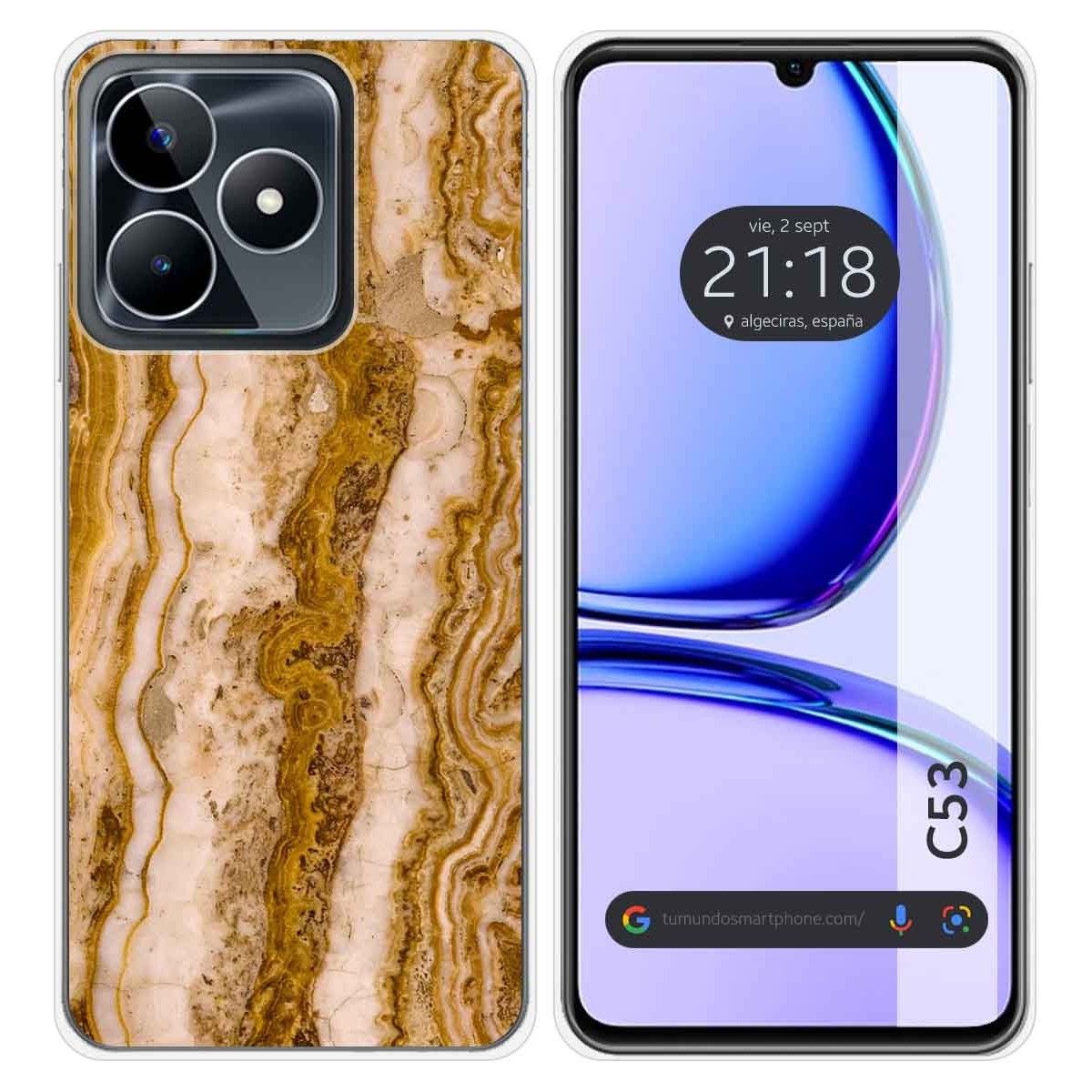 Funda Silicona para Realme C53 diseño Mármol 10 Dibujos