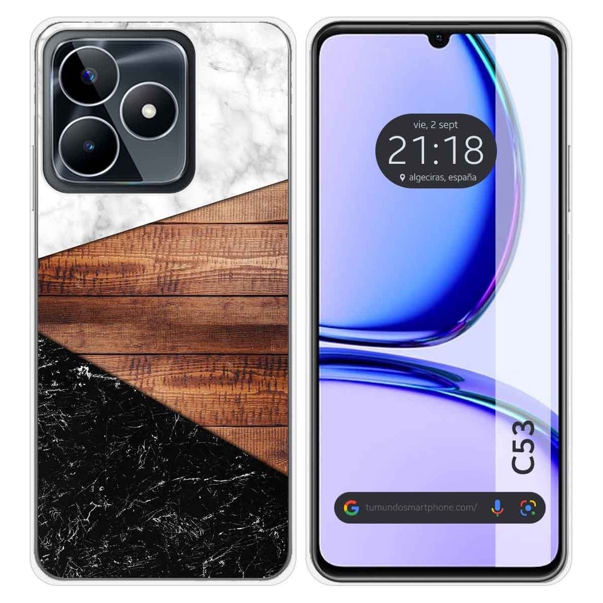 Funda Silicona para Realme C53 diseño Mármol 11 Dibujos