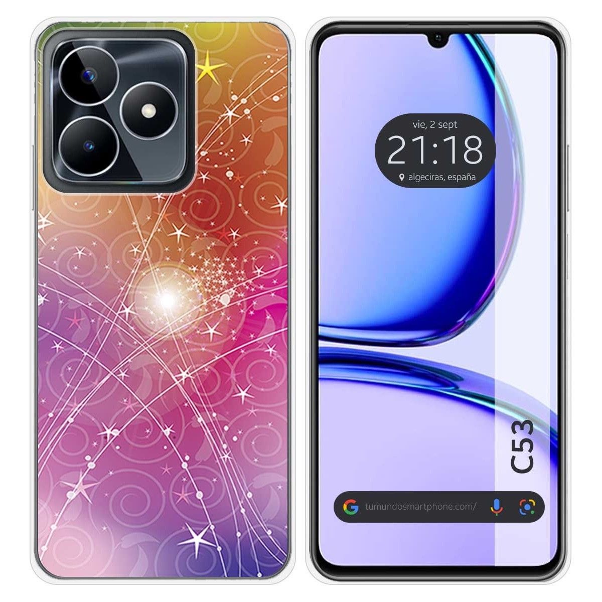 Funda Silicona para Realme C53 diseño Abstracto Dibujos