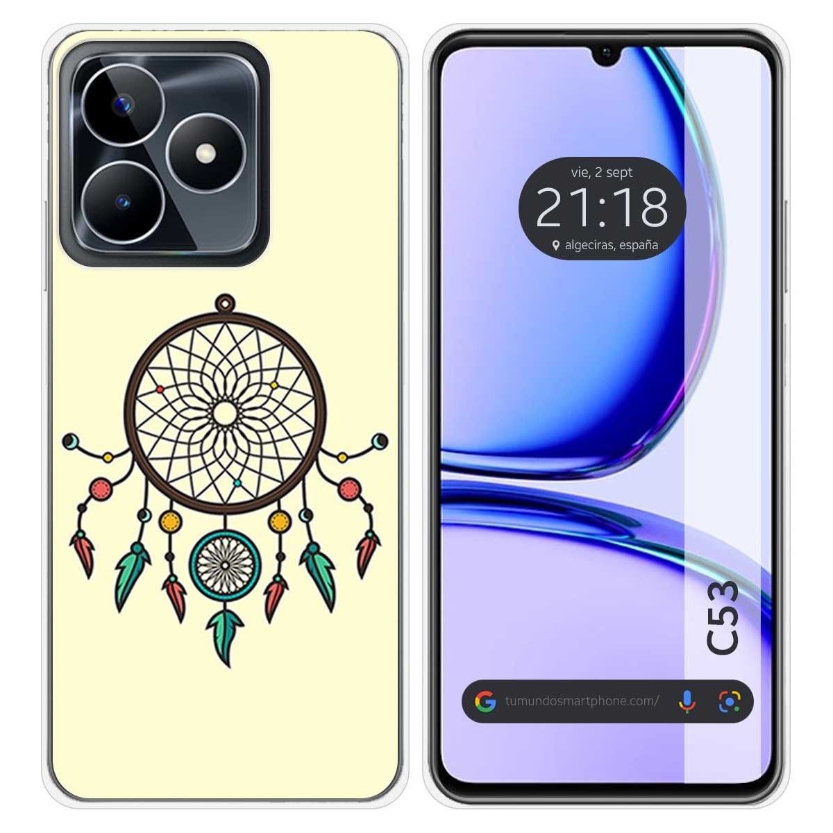 Funda Silicona para Realme C53 diseño Atrapasueños Dibujos