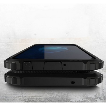 Funda Tipo Hybrid Tough Armor (Pc+Tpu) Negra para Huawei P20 Lite