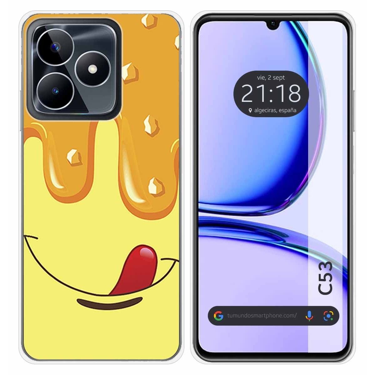 Funda Silicona para Realme C53 diseño Helado Vainilla Dibujos