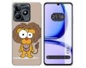 Funda Silicona para Realme C53 diseño Leon Dibujos