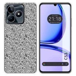 Funda Silicona para Realme C53 diseño Letras Dibujos
