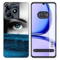 Funda Silicona para Realme C53 diseño Ojo Dibujos