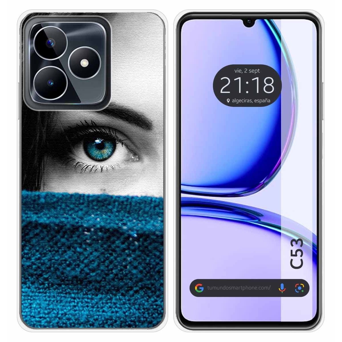 Funda Silicona para Realme C53 diseño Ojo Dibujos