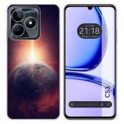 Funda Silicona para Realme C53 diseño Tierra Dibujos