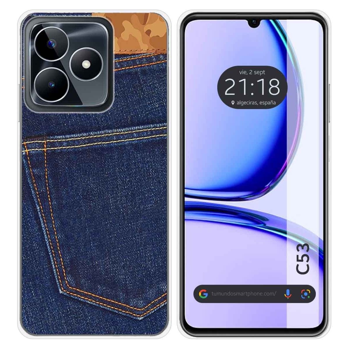 Funda Silicona para Realme C53 diseño Vaquero Dibujos