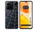 Funda Silicona Transparente para Vivo X80 Lite 5G diseño Araña Dibujos