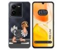 Funda Silicona Transparente para Vivo X80 Lite 5G diseño Avestruz Dibujos