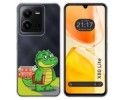 Funda Silicona Transparente para Vivo X80 Lite 5G diseño Coco Dibujos