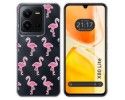 Funda Silicona Transparente para Vivo X80 Lite 5G diseño Flamenco Dibujos
