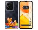 Funda Silicona Transparente para Vivo X80 Lite 5G diseño Leopardo Dibujos