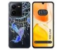 Funda Silicona Transparente para Vivo X80 Lite 5G diseño Plumas Dibujos