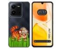 Funda Silicona Transparente para Vivo X80 Lite 5G diseño Tigre Dibujos