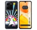 Funda Silicona Transparente para Vivo X80 Lite 5G diseño Unicornio Dibujos