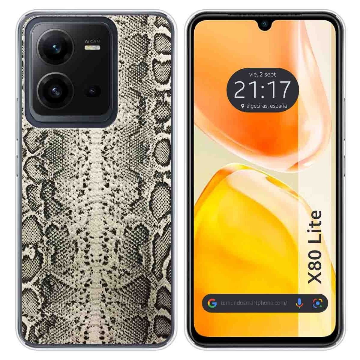 Funda Silicona para Vivo X80 Lite 5G diseño Animal 01 Dibujos