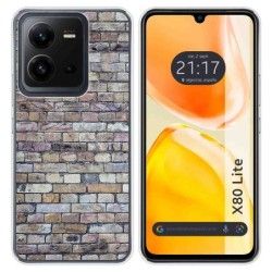 Funda Silicona para Vivo X80 Lite 5G diseño Ladrillo 02 Dibujos