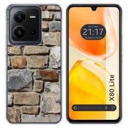 Funda Silicona para Vivo X80 Lite 5G diseño Ladrillo 03 Dibujos