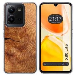Funda Silicona para Vivo X80 Lite 5G diseño Madera 04 Dibujos