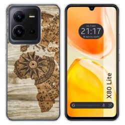 Funda Silicona para Vivo X80 Lite 5G diseño Madera 07 Dibujos