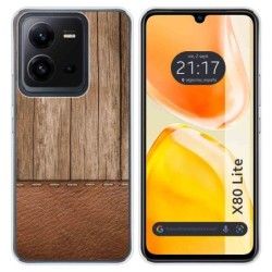 Funda Silicona para Vivo X80 Lite 5G diseño Madera 09 Dibujos