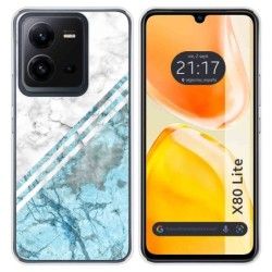 Funda Silicona para Vivo X80 Lite 5G diseño Mármol 02 Dibujos