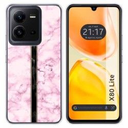 Funda Silicona para Vivo X80 Lite 5G diseño Mármol 04 Dibujos
