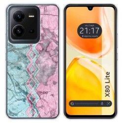 Funda Silicona para Vivo X80 Lite 5G diseño Mármol 08 Dibujos