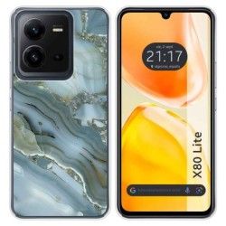 Funda Silicona para Vivo X80 Lite 5G diseño Mármol 09 Dibujos