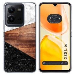 Funda Silicona para Vivo X80 Lite 5G diseño Mármol 11 Dibujos