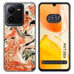 Funda Silicona para Vivo X80 Lite 5G diseño Mármol 12 Dibujos