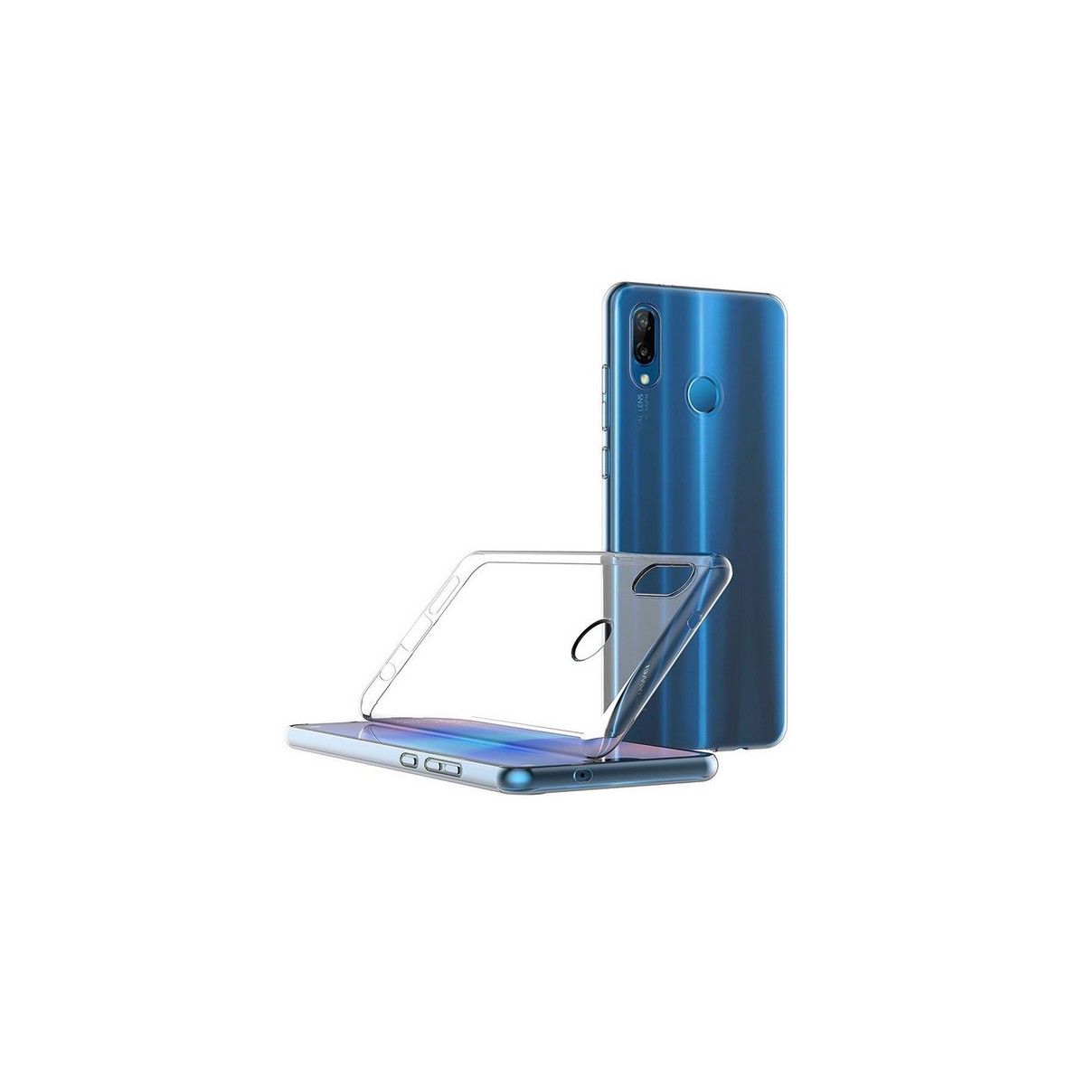 Funda Gel Tpu Fina Ultra-Thin 0,5mm Transparente para Huawei P20 Lite