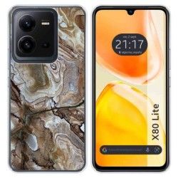Funda Silicona para Vivo X80 Lite 5G diseño Mármol 14 Dibujos