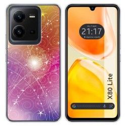 Funda Silicona para Vivo X80 Lite 5G diseño Abstracto Dibujos