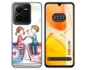 Funda Silicona para Vivo X80 Lite 5G diseño Café Dibujos