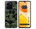 Funda Silicona para Vivo X80 Lite 5G diseño Camuflaje Dibujos