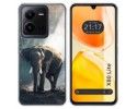 Funda Silicona para Vivo X80 Lite 5G diseño Elefante Dibujos