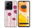 Funda Silicona para Vivo X80 Lite 5G diseño Flores Vintage Dibujos