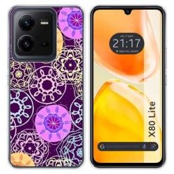 Funda Silicona para Vivo X80 Lite 5G diseño Radial Dibujos