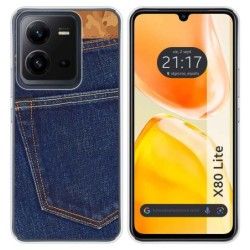 Funda Silicona para Vivo X80 Lite 5G diseño Vaquero Dibujos