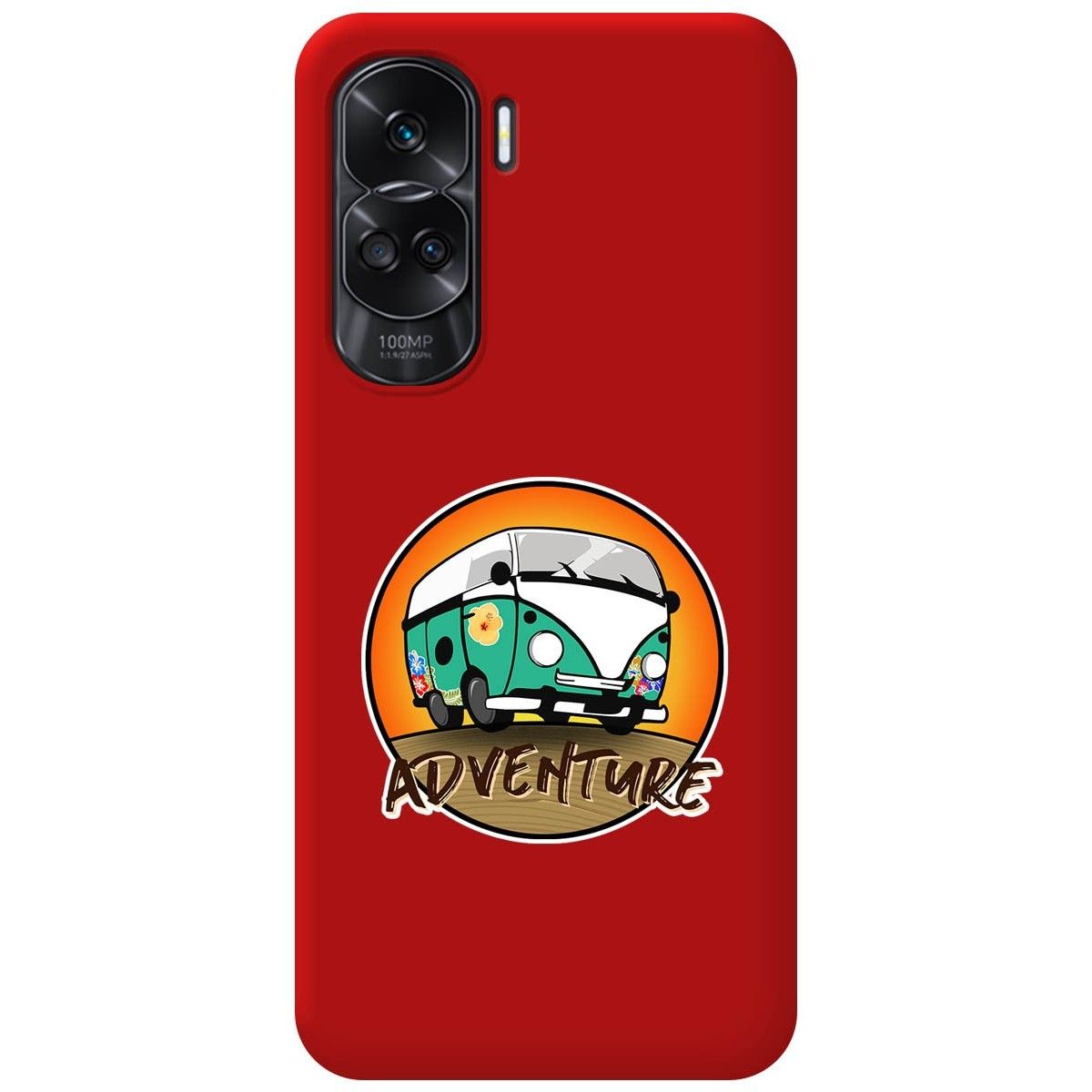 Funda Silicona Líquida Roja para Huawei Honor 90 5G diseño Adventure Dibujos