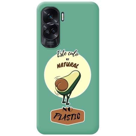 Funda Silicona Líquida Verde para Huawei Honor 90 5G diseño Culo Natural Dibujos