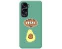 Funda Silicona Líquida Verde para Huawei Honor 90 5G diseño Vegan Life Dibujos
