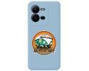 Funda Silicona Líquida Azul para Vivo X80 Lite 5G diseño Adventure Dibujos